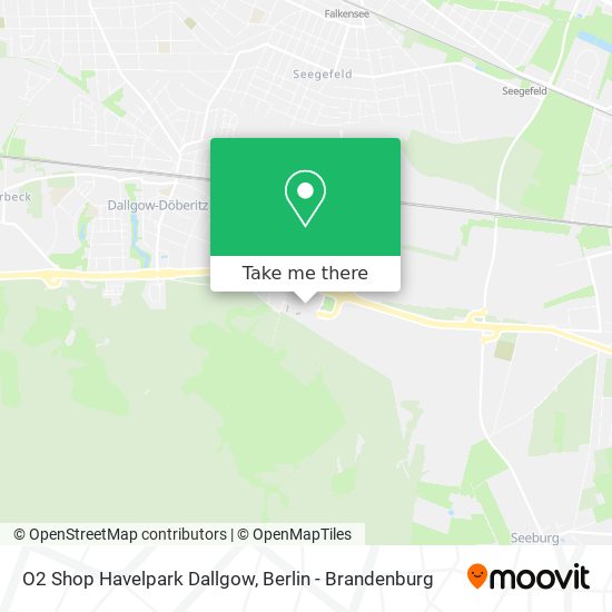 Карта O2 Shop Havelpark Dallgow