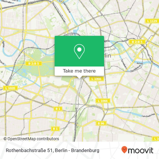 Карта Rothenbachstraße 51, Rothenbachstraße 51, 13089 Berlin, Deutschland