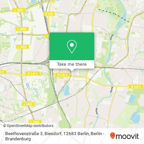 Beethovenstraße 3, Biesdorf, 12683 Berlin map