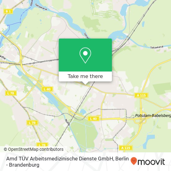 Amd TÜV Arbeitsmedizinische Dienste GmbH, Großbeerenstraße 185 map