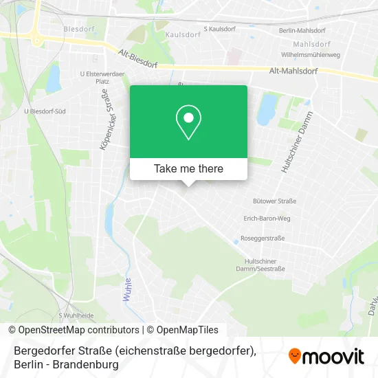 Карта Bergedorfer Straße (eichenstraße bergedorfer)
