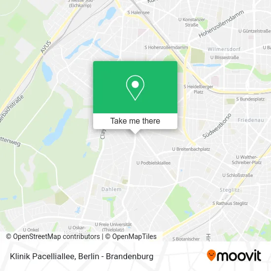 Карта Klinik Pacelliallee