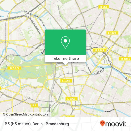 B5 (b5 mauer), Mitte, 10117 Berlin map