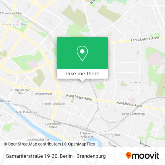 Карта Samariterstraße 19-20