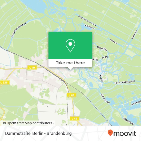 Dammstraße, Dammstraße, 03222 Lübbenau / Spreewald, Deutschland map