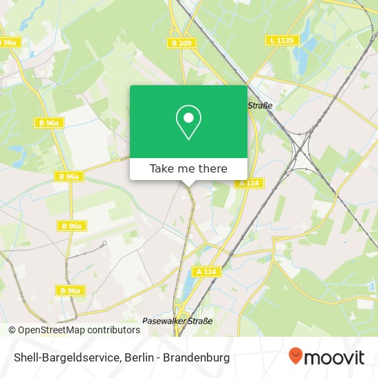 Карта Shell-Bargeldservice, Berliner Straße 32