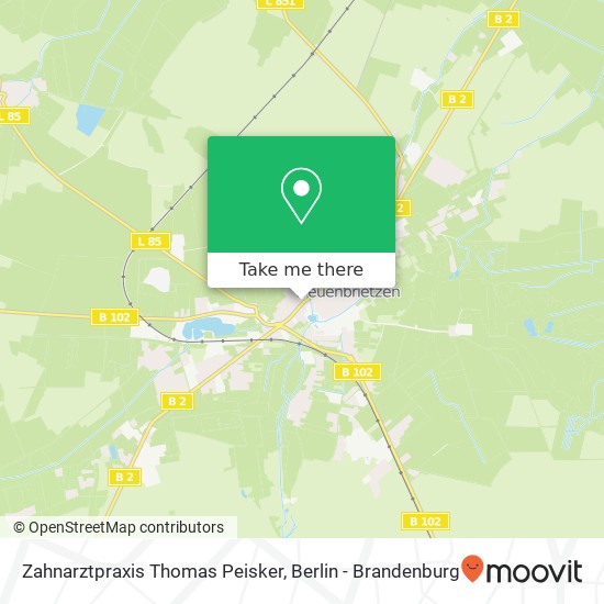Карта Zahnarztpraxis Thomas Peisker, Leipziger Straße 215