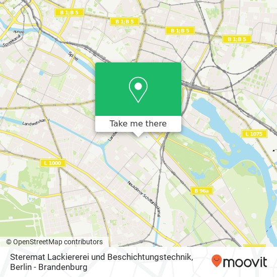 Карта Steremat Lackiererei und Beschichtungstechnik, Bouchéstraße 12