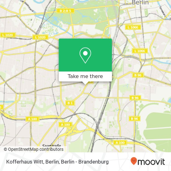 Карта Kofferhaus Witt, Berlin, Hauptstraße 9