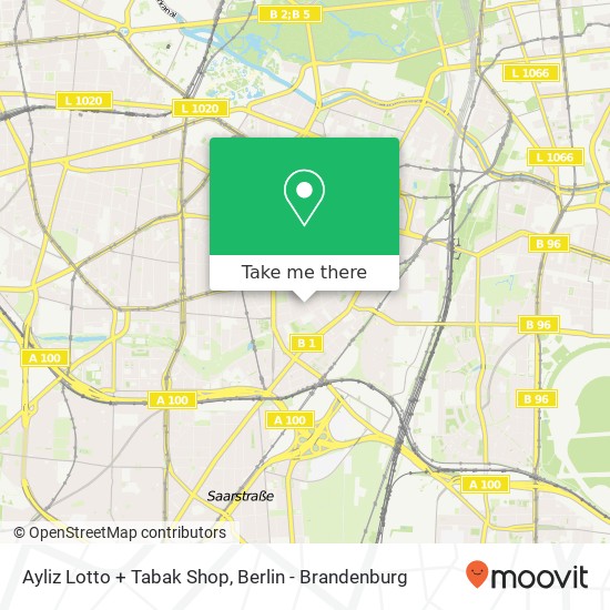 Ayliz Lotto + Tabak Shop map