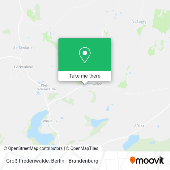 Карта Groß Fredenwalde