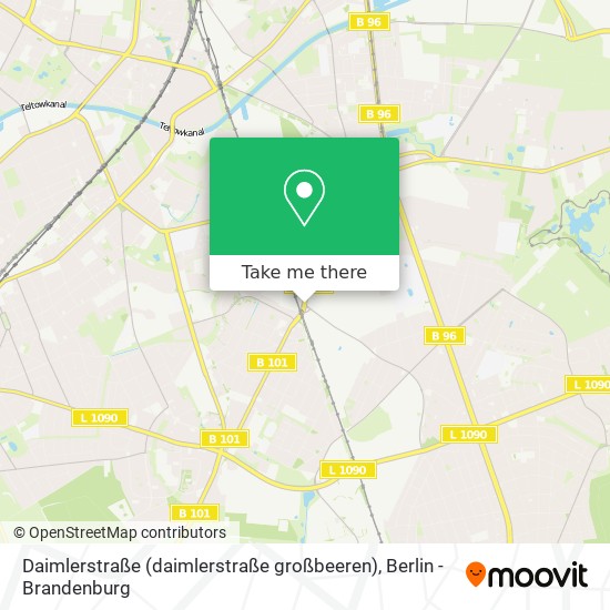 Карта Daimlerstraße (daimlerstraße großbeeren)