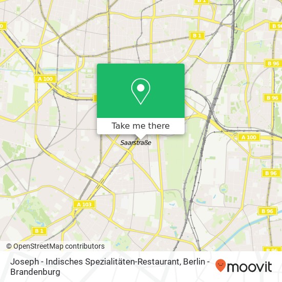 Joseph - Indisches Spezialitäten-Restaurant, Dürerplatz 2 map