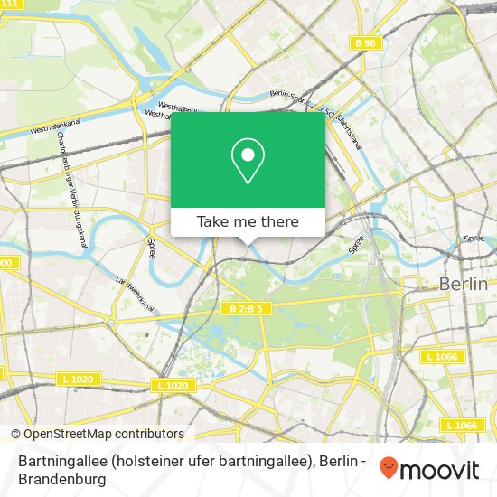 Bartningallee (holsteiner ufer bartningallee), Hansaviertel, 10557 Berlin map