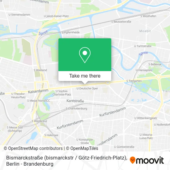 Карта Bismarckstraße (bismarckstr / Götz-Friedrich-Platz)