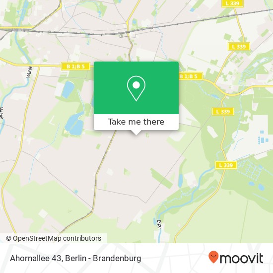 Ahornallee 43, Mahlsdorf, 12623 Berlin map