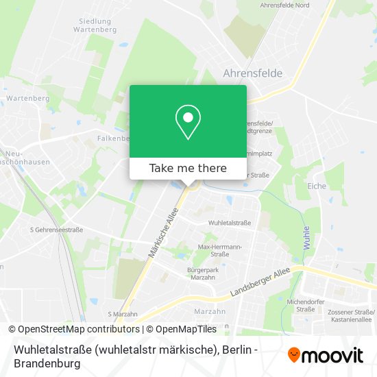 Карта Wuhletalstraße (wuhletalstr märkische)