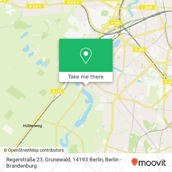 Regerstraße 23, Grunewald, 14193 Berlin map