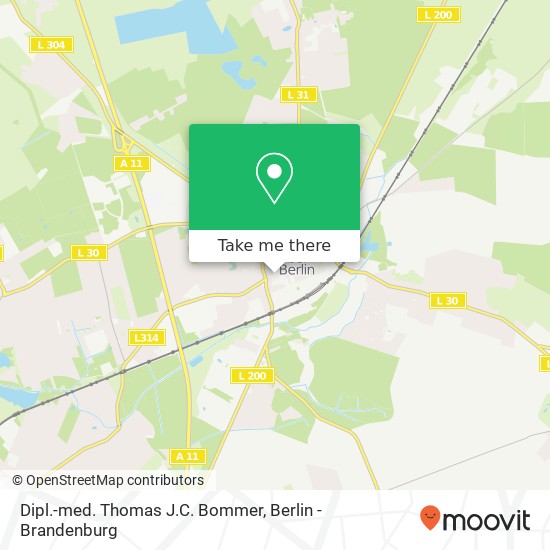 Карта Dipl.-med. Thomas J.C. Bommer, Berliner Straße 69