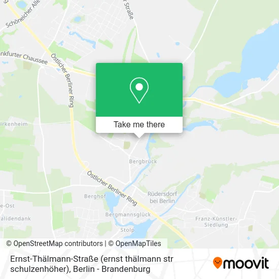 Карта Ernst-Thälmann-Straße (ernst thälmann str schulzenhöher)