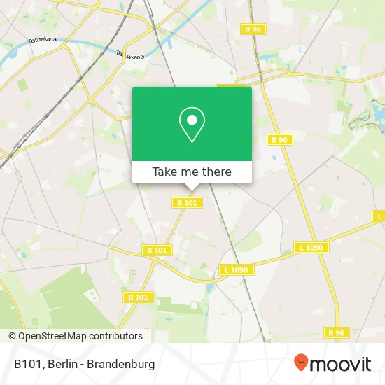 B101, Marienfelde, 12277 Berlin map