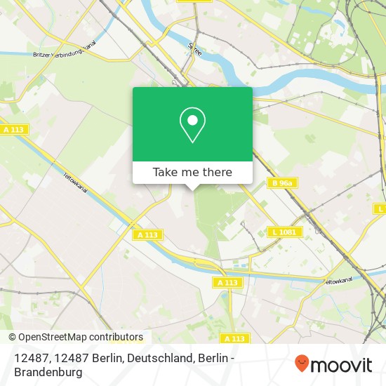 Карта 12487, 12487 Berlin, Deutschland