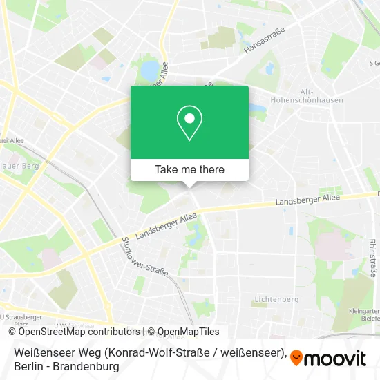 Карта Weißenseer Weg (Konrad-Wolf-Straße / weißenseer)