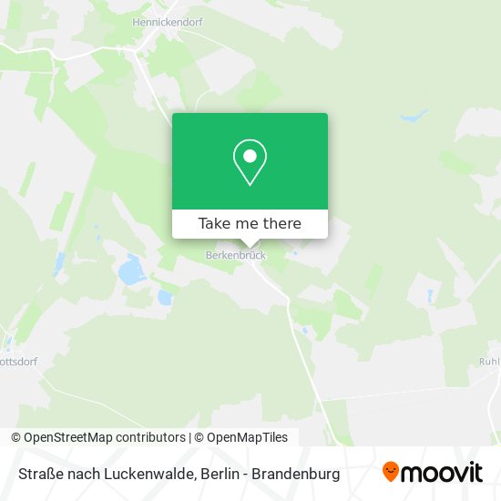 Straße nach Luckenwalde map