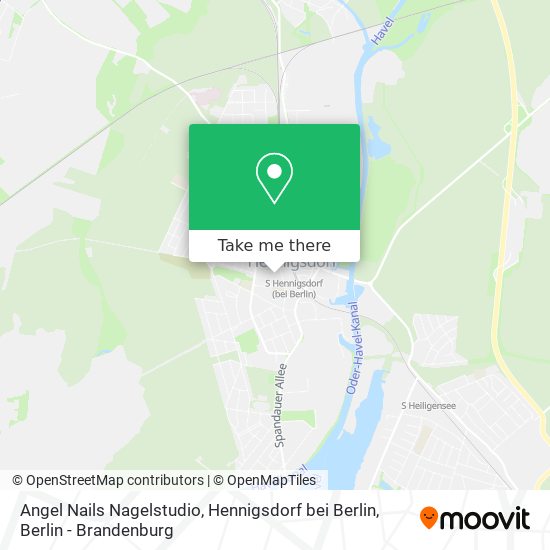 Карта Angel Nails Nagelstudio, Hennigsdorf bei Berlin