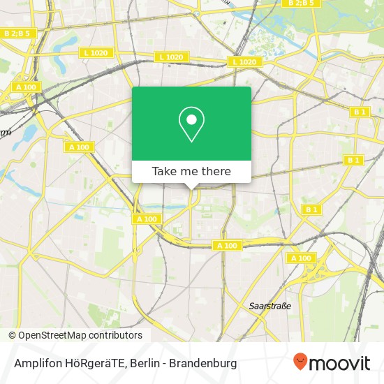 Карта Amplifon HöRgeräTE, Blissestraße