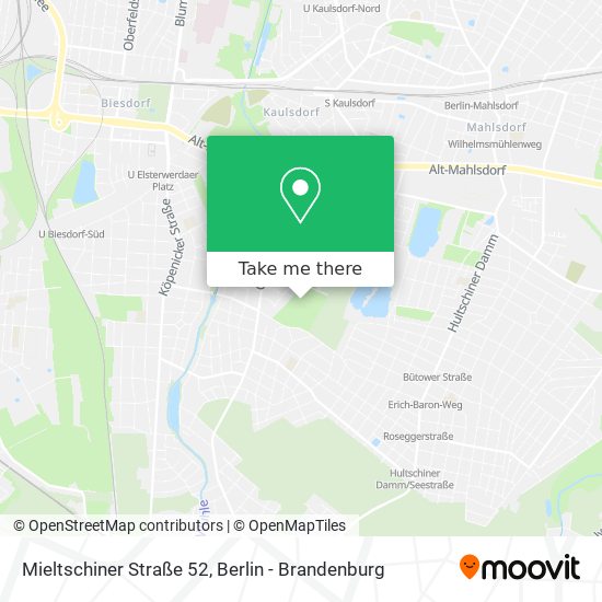Карта Mieltschiner Straße 52
