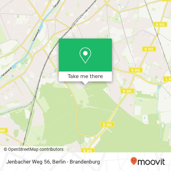 Карта Jenbacher Weg 56, Jenbacher Weg 56, 12209 Berlin, Deutschland