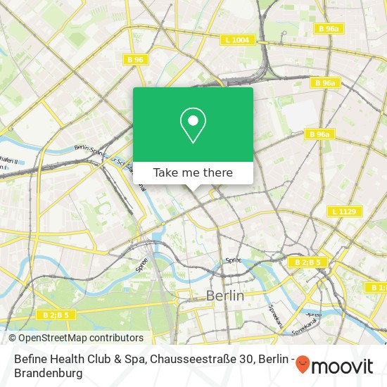 Befine Health Club & Spa, Chausseestraße 30 map