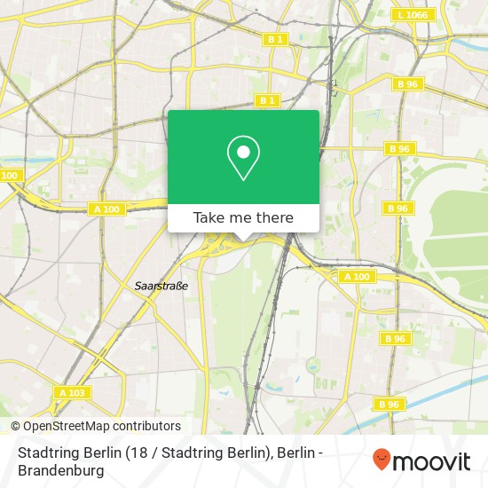 Stadtring Berlin (18 / Stadtring Berlin), Schöneberg, 10829 Berlin map