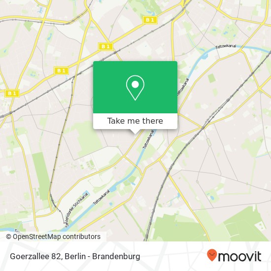 Карта Goerzallee 82, Goerzallee 82, 12207 Berlin, Deutschland