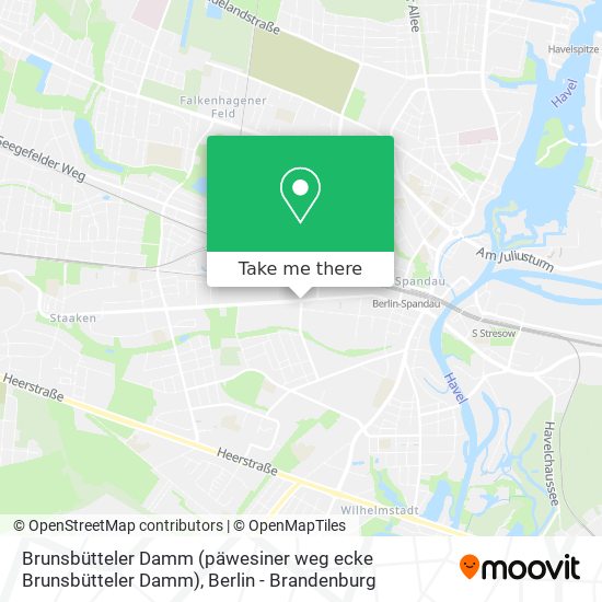 Карта Brunsbütteler Damm (päwesiner weg ecke Brunsbütteler Damm)