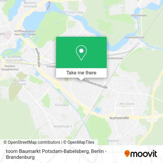 Карта toom Baumarkt Potsdam-Babelsberg