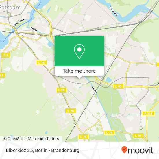 Biberkiez 35, Biberkiez 35, 14478 Potsdam, Deutschland map