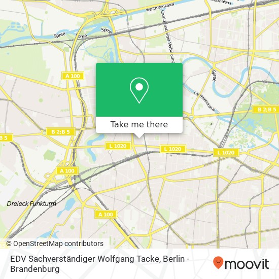 Карта EDV Sachverständiger Wolfgang Tacke, Pestalozzistraße 36