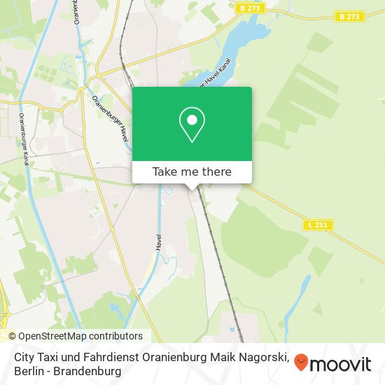City Taxi und Fahrdienst Oranienburg Maik Nagorski map