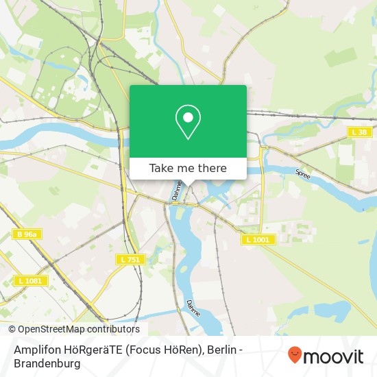 Amplifon HöRgeräTE (Focus HöRen), Alt-Köpenick 10 map