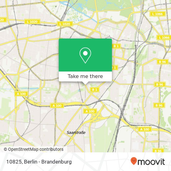 Карта 10825, 10825, John-F.-Kennedy-Platz, 10825 Berlin, Deutschland