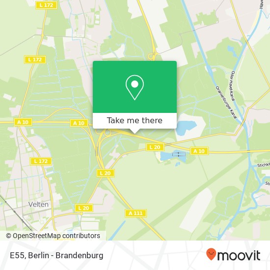 E55, 16556 Hohen Neuendorf map