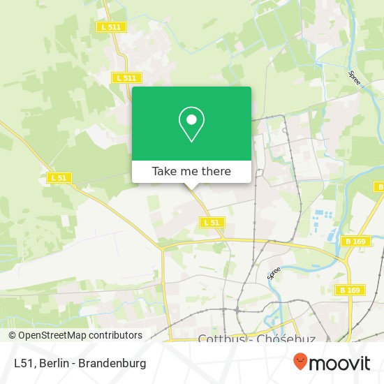 L51, 03044 Cottbus map