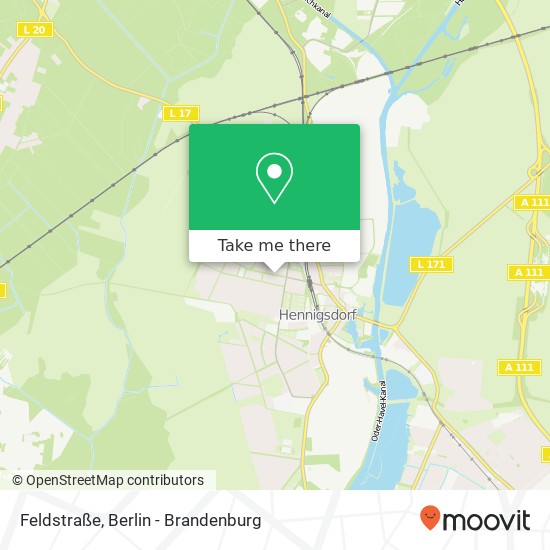 Feldstraße, Feldstraße, 16761 Hennigsdorf, Deutschland map