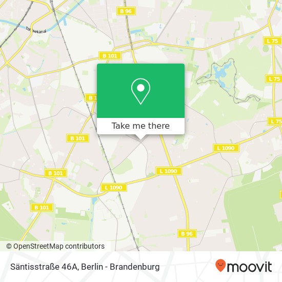 Säntisstraße 46A, Säntisstraße 46A, 12107 Berlin, Deutschland map