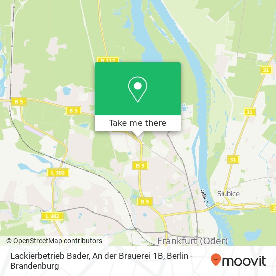 Карта Lackierbetrieb Bader, An der Brauerei 1B