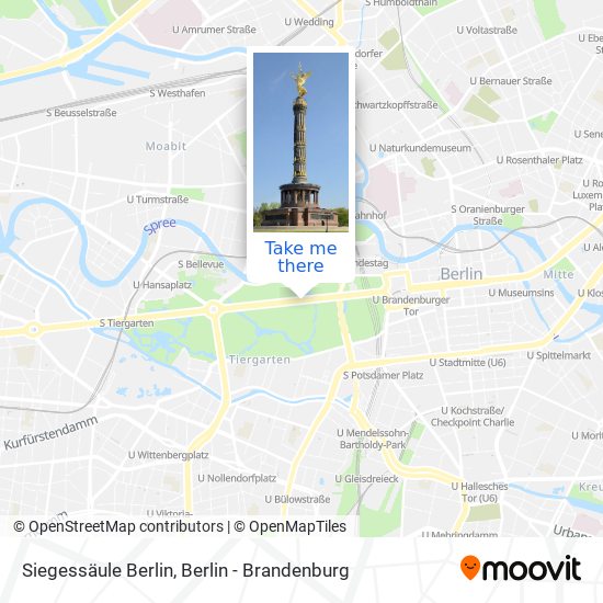 Siegessäule Berlin map
