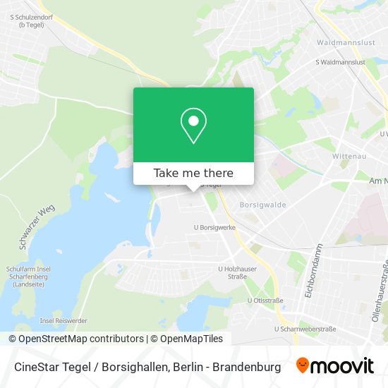 CineStar Tegel / Borsighallen map