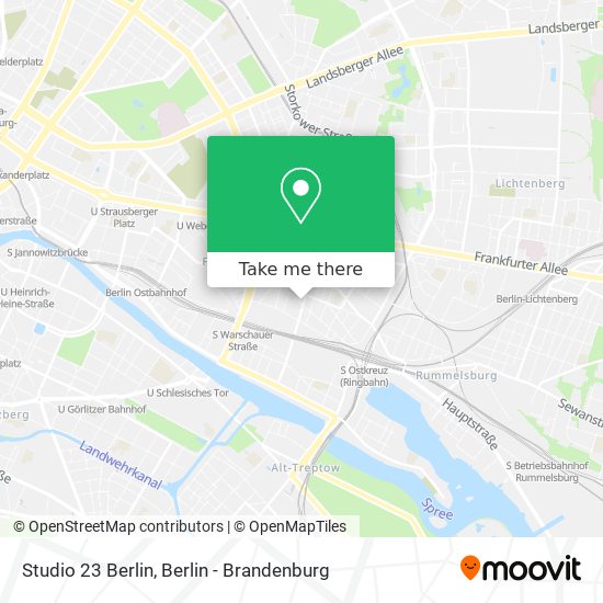 Studio 23 Berlin map